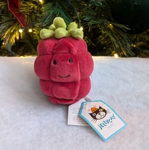 NEW Retired Jellycat "Fabulous Fruit Raspberry" With Tags